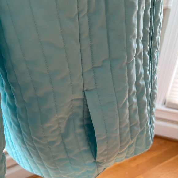 🔥🔥Chicos Light Blue Puffer Light Jacket  Size 3 - Picture 6 of 10